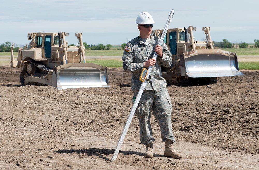 815th Hotizontal Engineer Company Builds Taxiway
