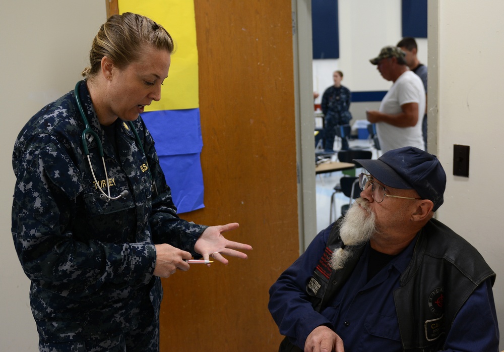 125 MDG joins other forces in Mountain Home, AR, giving much needed health care to locals