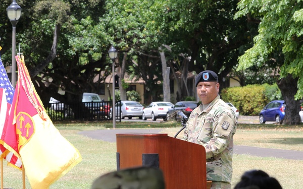 94th HHB, AAMDC Welcomes New First Sergeant