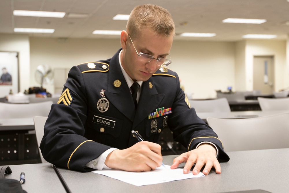 2017 U.S. Army Reserve Best Warrior Competition - Board