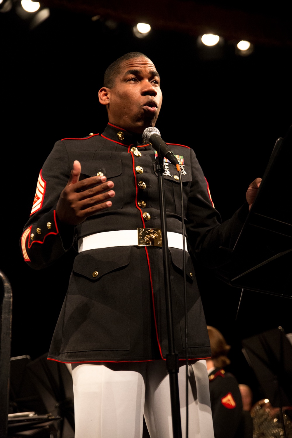 Marine Corps Band New Orleans performs at Hunter College