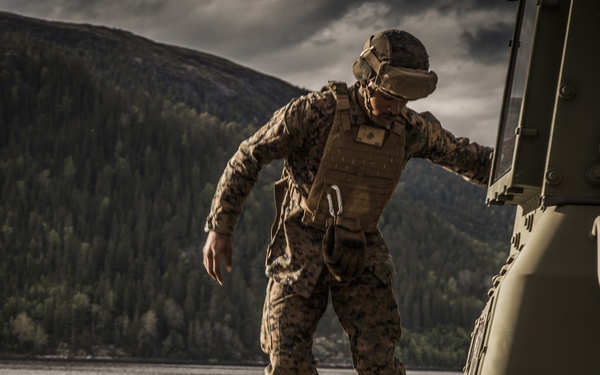 Optimizing Readiness in Norway: MRF-E Marines rotate cave equipment on USNS Lopez