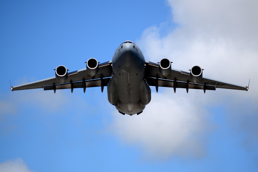 Andersen mobility Airmen conduct fall training with Travis C-17