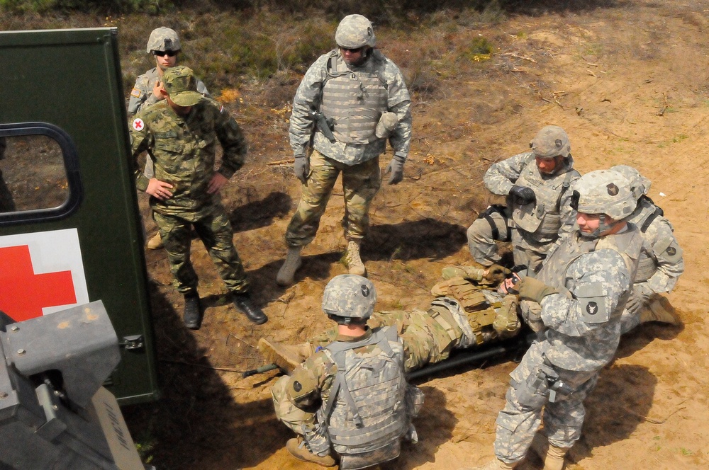 Croatia and Minnesota State Partners train together during Exercise Saber Strike 17
