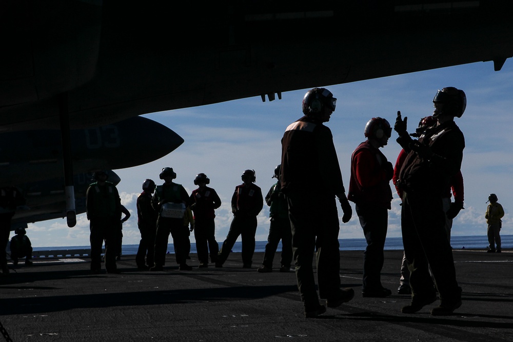 VMA-311 Harriers take flight