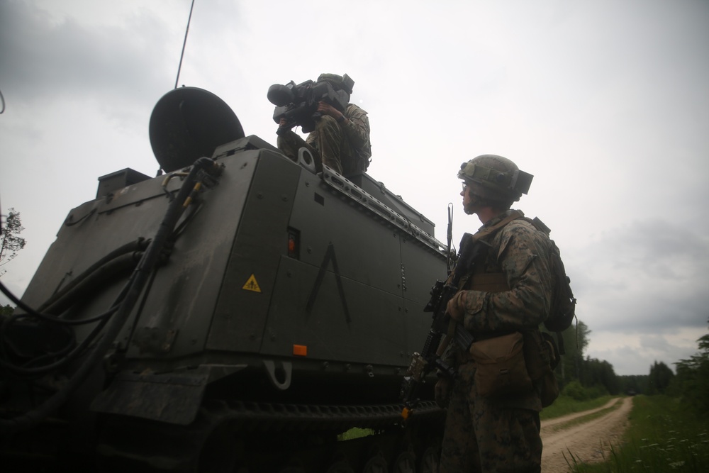 Saber Strike 17: Mounted patrol during FINEX