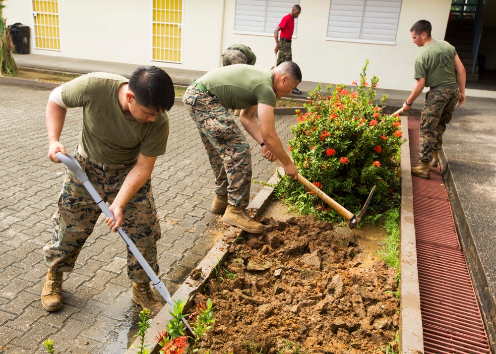Marines help out the community during Tradewinds 2017