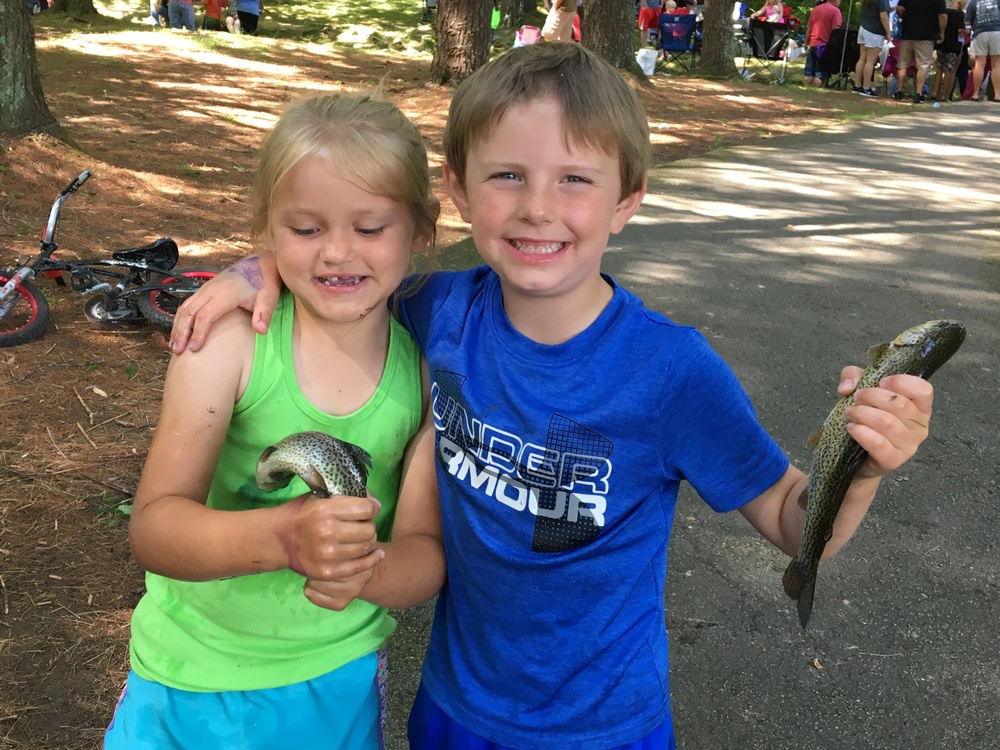 Kids catch plenty of fun corralling trout at fishing rodeo