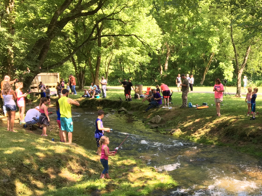Kids catch plenty of fun corralling trout at fishing rodeo
