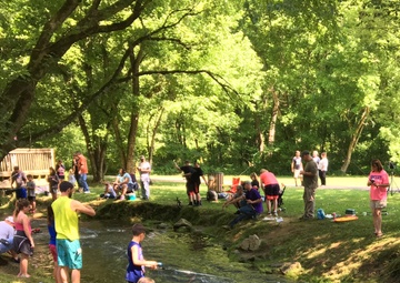 Kids catch plenty of fun corralling trout at fishing rodeo