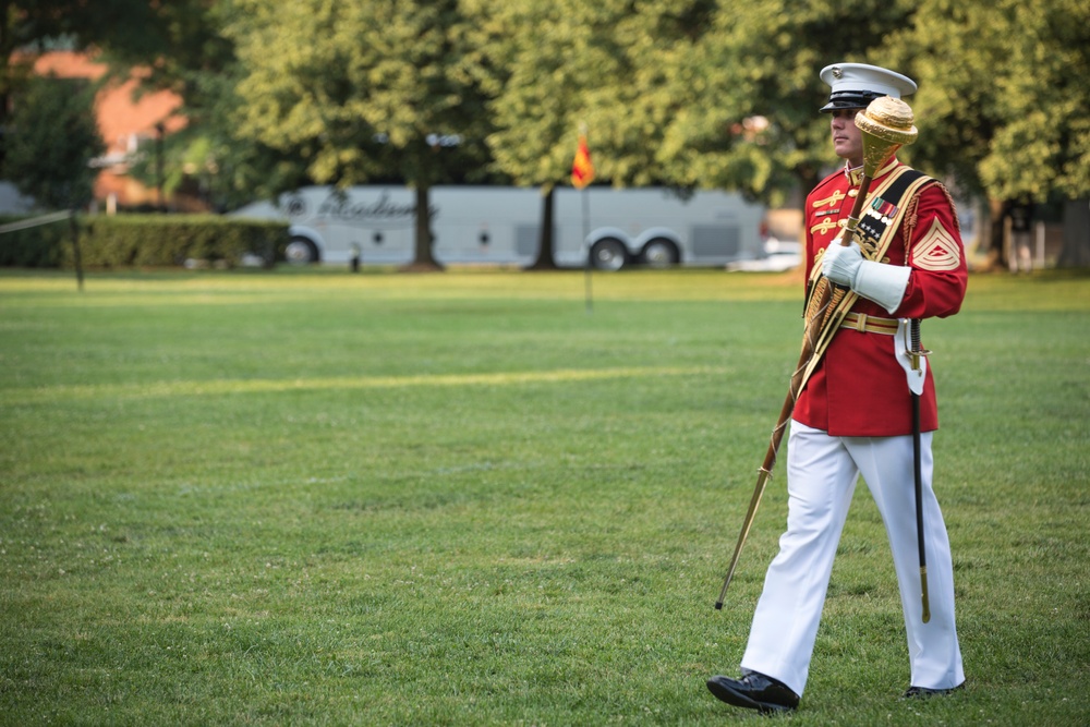 Marine Barracks Washington Sunset Parade June 13, 2017