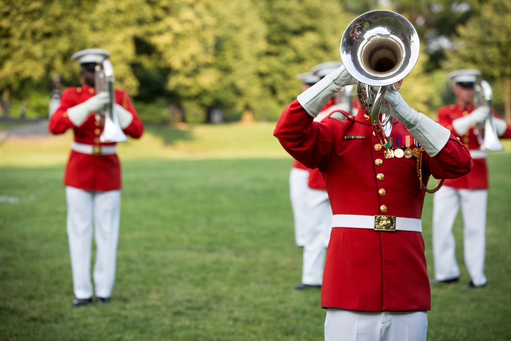 Marine Barracks Washington Sunset Parade June 13, 2017