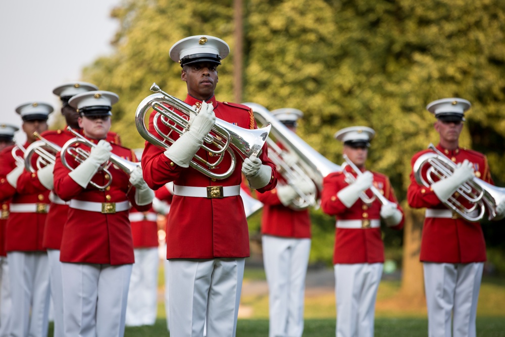 Marine Barracks Washington Sunset Parade June 13, 2017