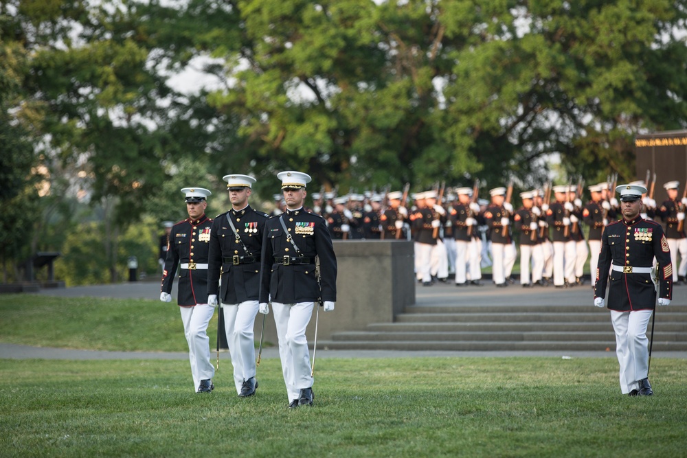 Marine Barracks Washington Sunset Parade June 13, 2017