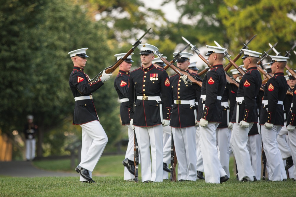 Marine Barracks Washington Sunset Parade June 13, 2017