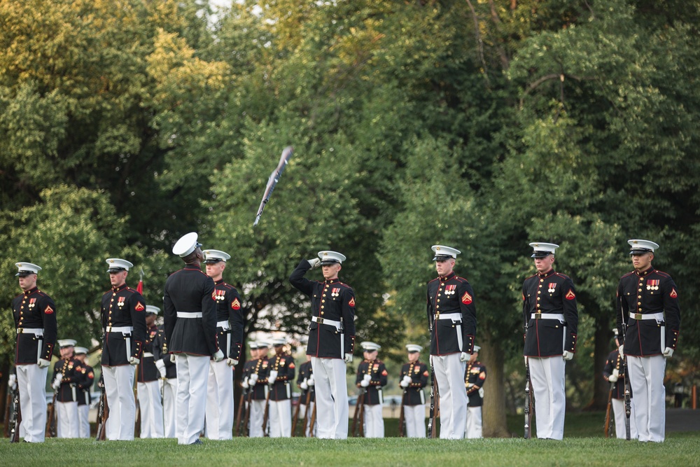 Marine Barracks Washington Sunset Parade June 13, 2017