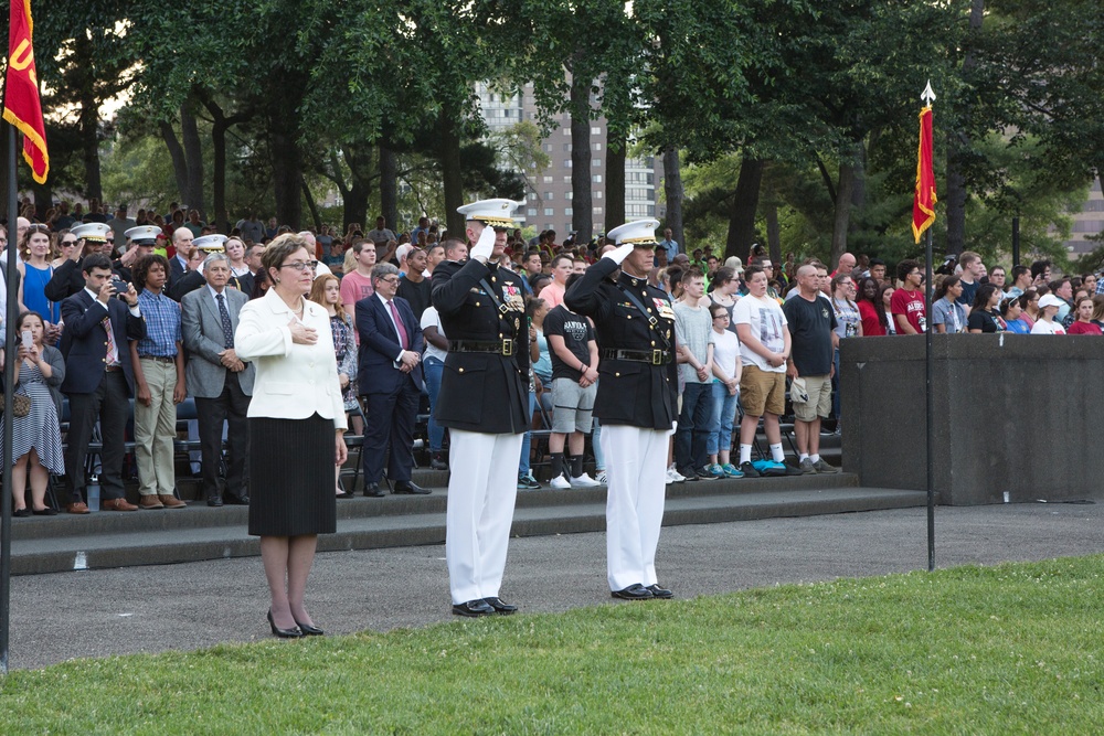 Marine Barracks Washington Sunset Parade June 13, 2017