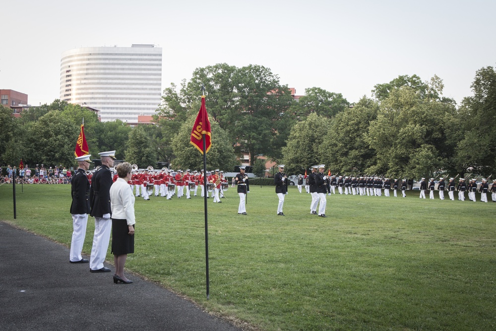 Marine Barracks Washington Sunset Parade June 13, 2017