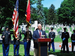 Rainbow Division rights WWII Soldier's grave record