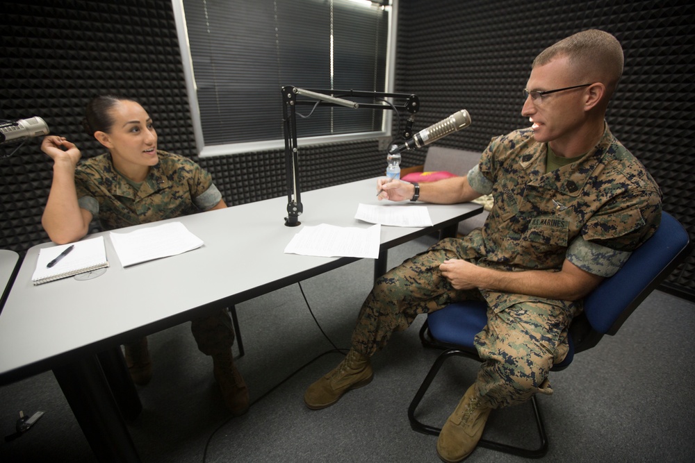 SPMAGTF-CR-AF Marines Conduct AFN Radio Segment