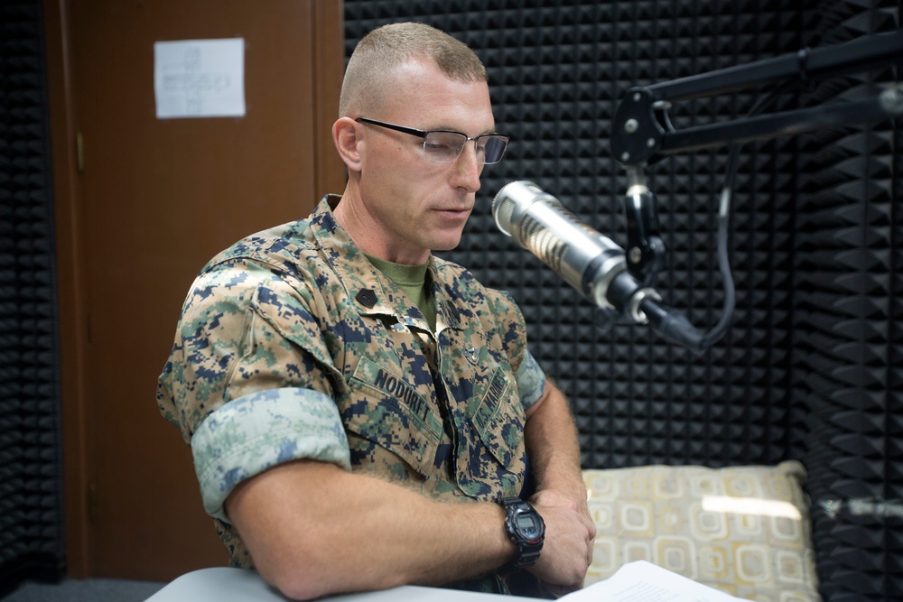 SPMAGTF-CR-AF Marines Conduct AFN Radio Segment