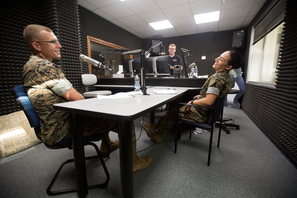 SPMAGTF-CR-AF Marines Conduct AFN Radio Segment