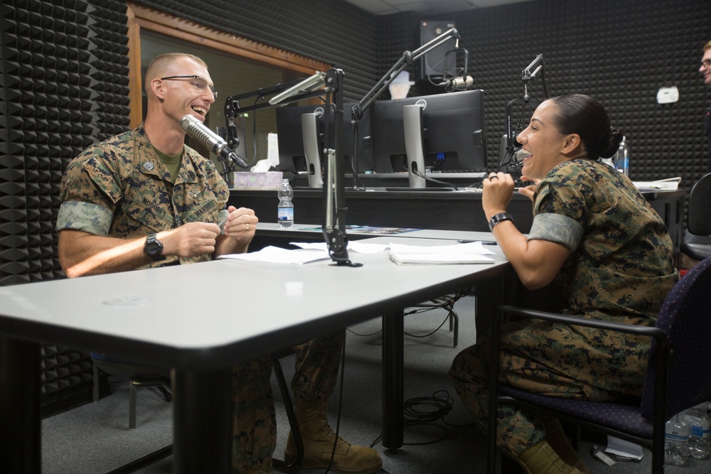 SPMAGTF-CR-AF Marines Conduct AFN Radio Segment