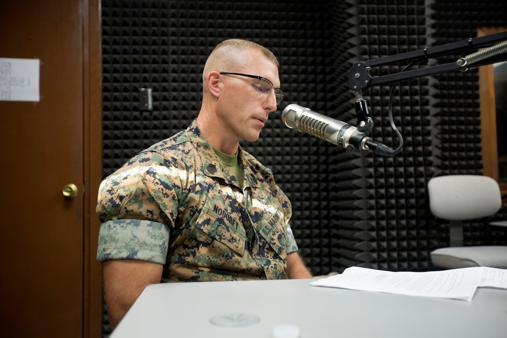 SPMAGTF-CR-AF Marines Conduct AFN Radio Segment