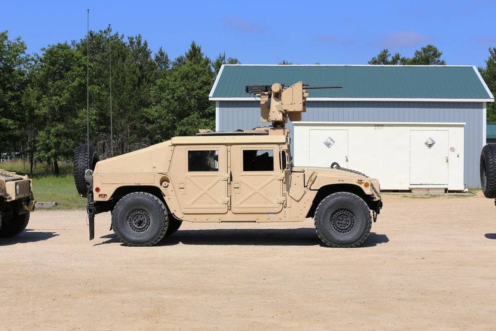 Soldiers train on gunnery tables during XCTC Exercise at Fort McCoy