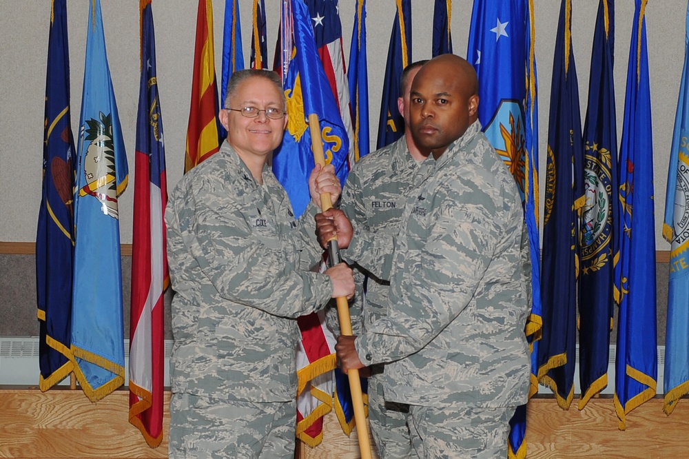354th Communications Squadron change of command