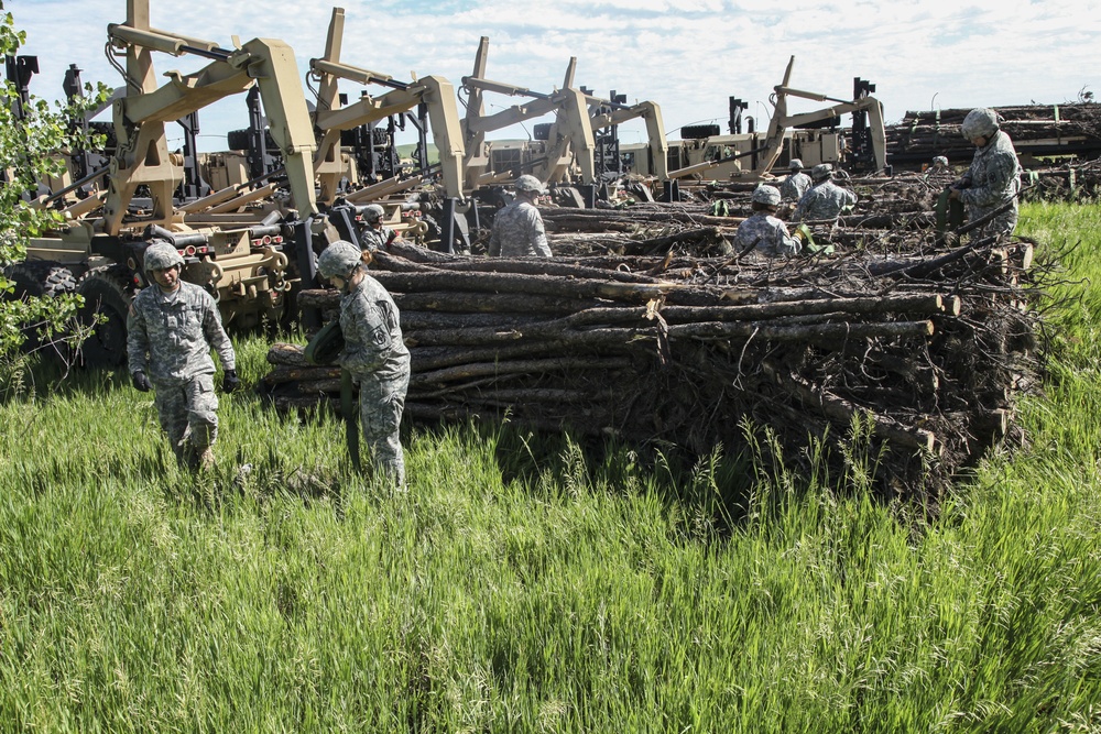 Soldiers deliver timber to support reservation communities