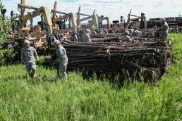Soldiers deliver timber to support reservation communities