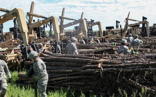 Soldiers deliver timber to support reservation communities