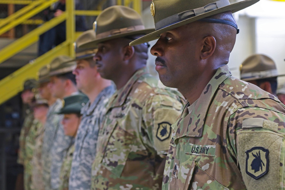 Army Reserve unit cases colors after 99 years of service