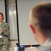 Maj. Gen. Anthony German and State Command Chief Master Sgt. Amy Giaquinto attend the 174th Attack Wing's Leadership Development Course