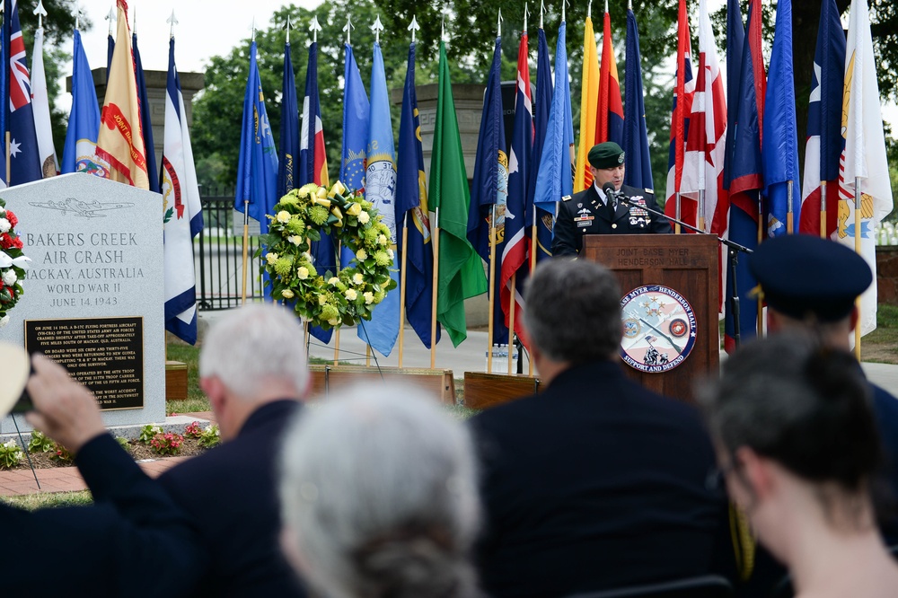 Bakers Creek Memorial Ceremony