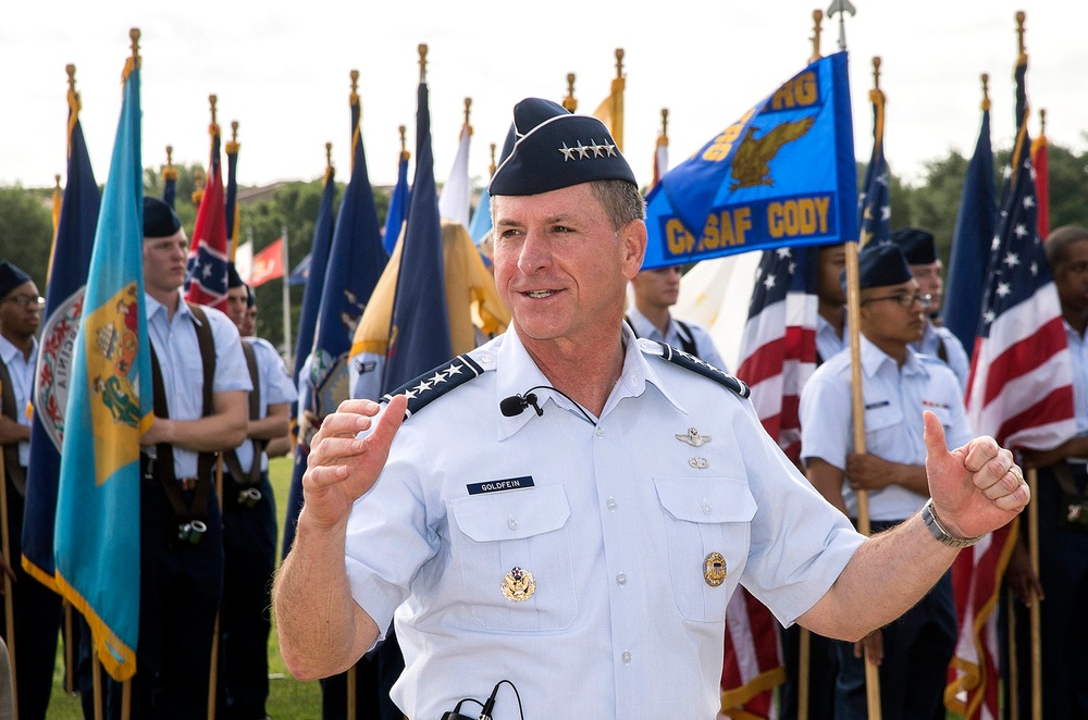 Air Force Chief of Staff Gen. David Goldfein visits JBSA Lackland