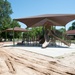 Ongoing construction on playground near Bldg #1 &amp; Base Swimming Pool