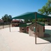 Ongoing construction on outdoor play area for the Child Development Center, Bldg 22.