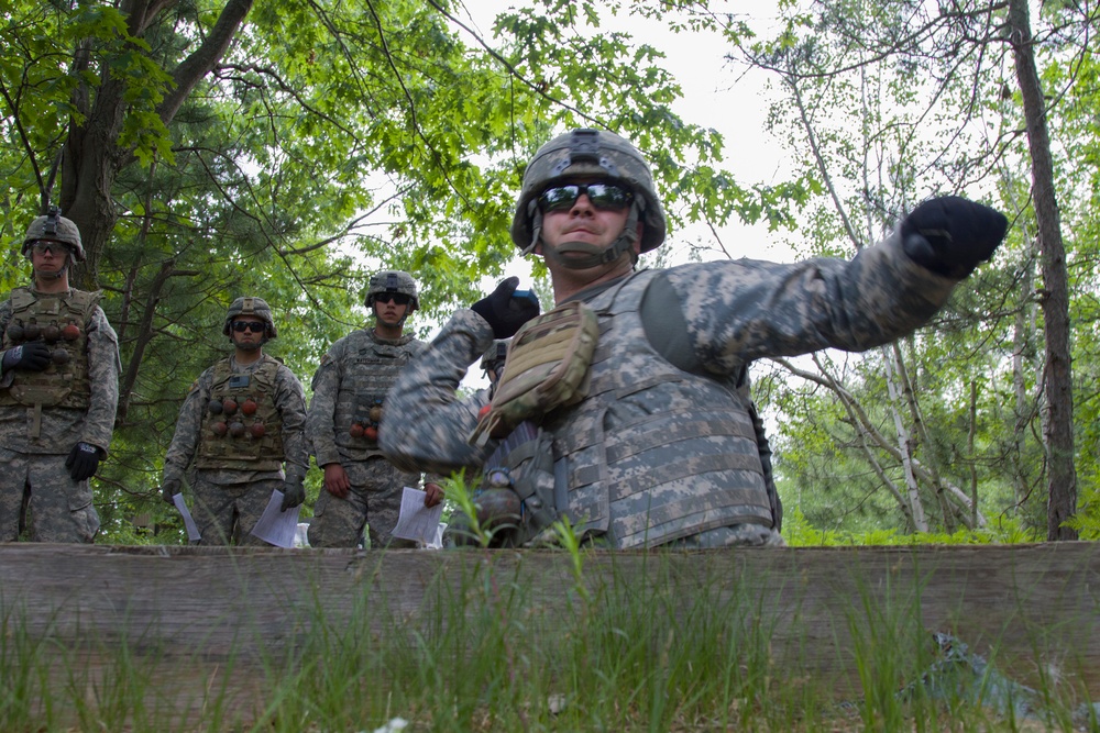 Soldier Throws Grenade