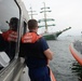 U.S. Coast Guard and Customs and Border Patrol perform joint boardings for Sail Boston 2017