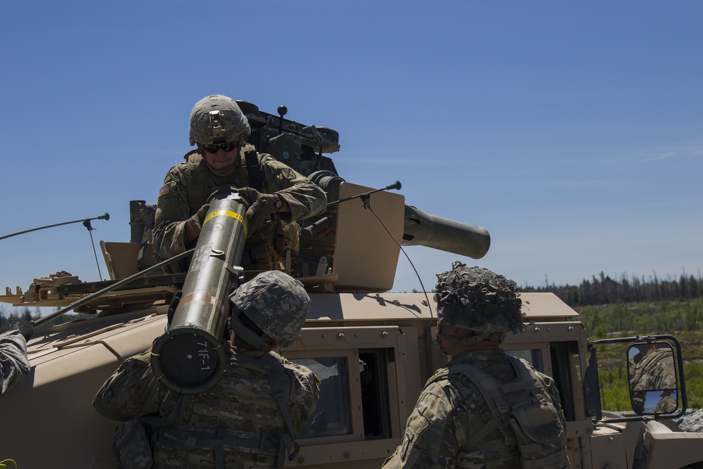 Soldiers Load TOW Missile