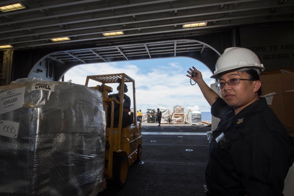 USS Bonhomme Richard Replenishment at Sea