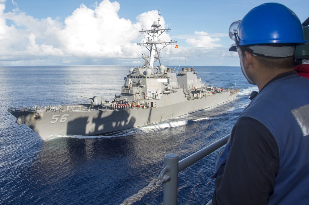 Bonhomme Richard Conducts Fueling at Sea with USS John S. McCain (DDG 56)
