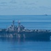 MV-22B Osprey, assigned to the &quot;Dragons&quot; of Marine Tiltrotor Squadron 265 (REIN) departs the amphibious assault ship USS Bonhomme Richard (LHD 6)