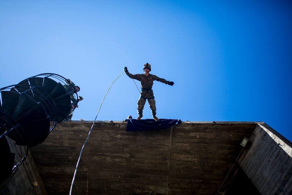 SPMAGTF-CR-AF Marines Train With Portuguese Paratroopers