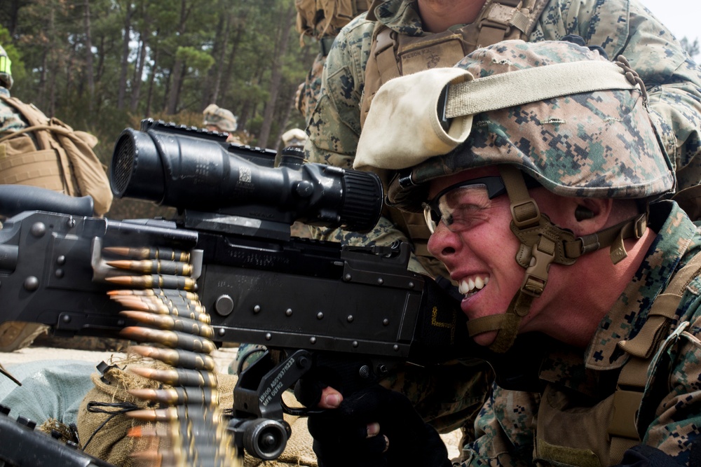 SPMAGTF-CR-AF Marines Train With Portuguese Paratroopers