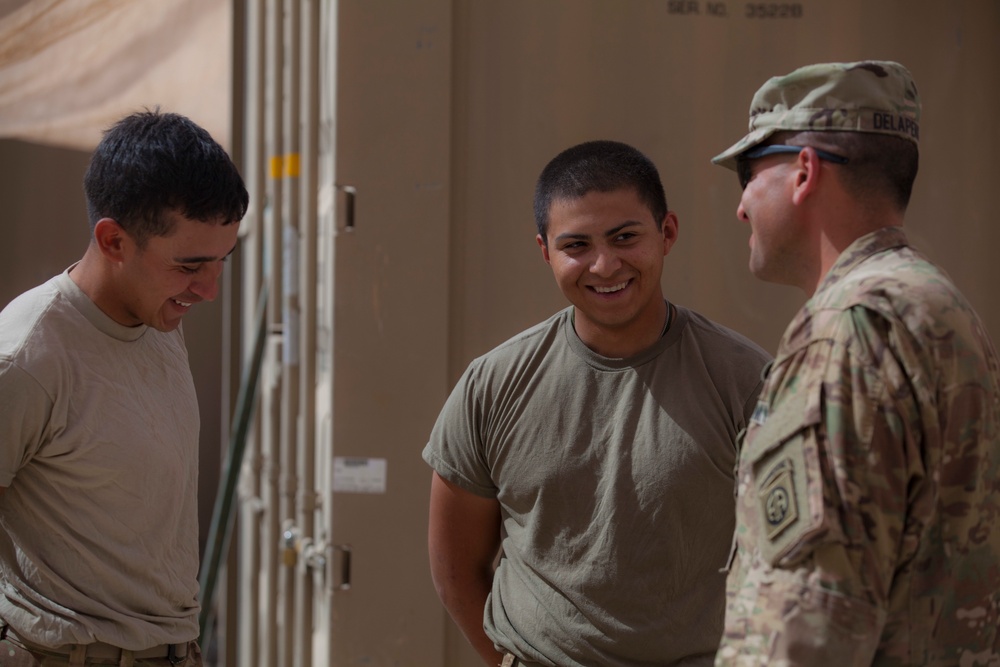 Incoming Command Sgt. Maj. Visits Paratroopers in Iraq