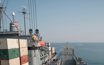 Army Mariners perform cargo transfer at sea