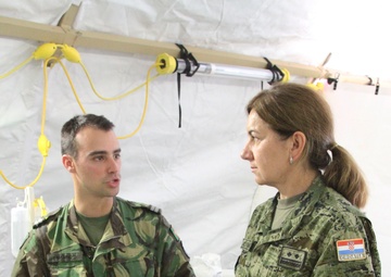 Medical professionals from U.S. and Croatia train together during Exercise Saber Strike 17